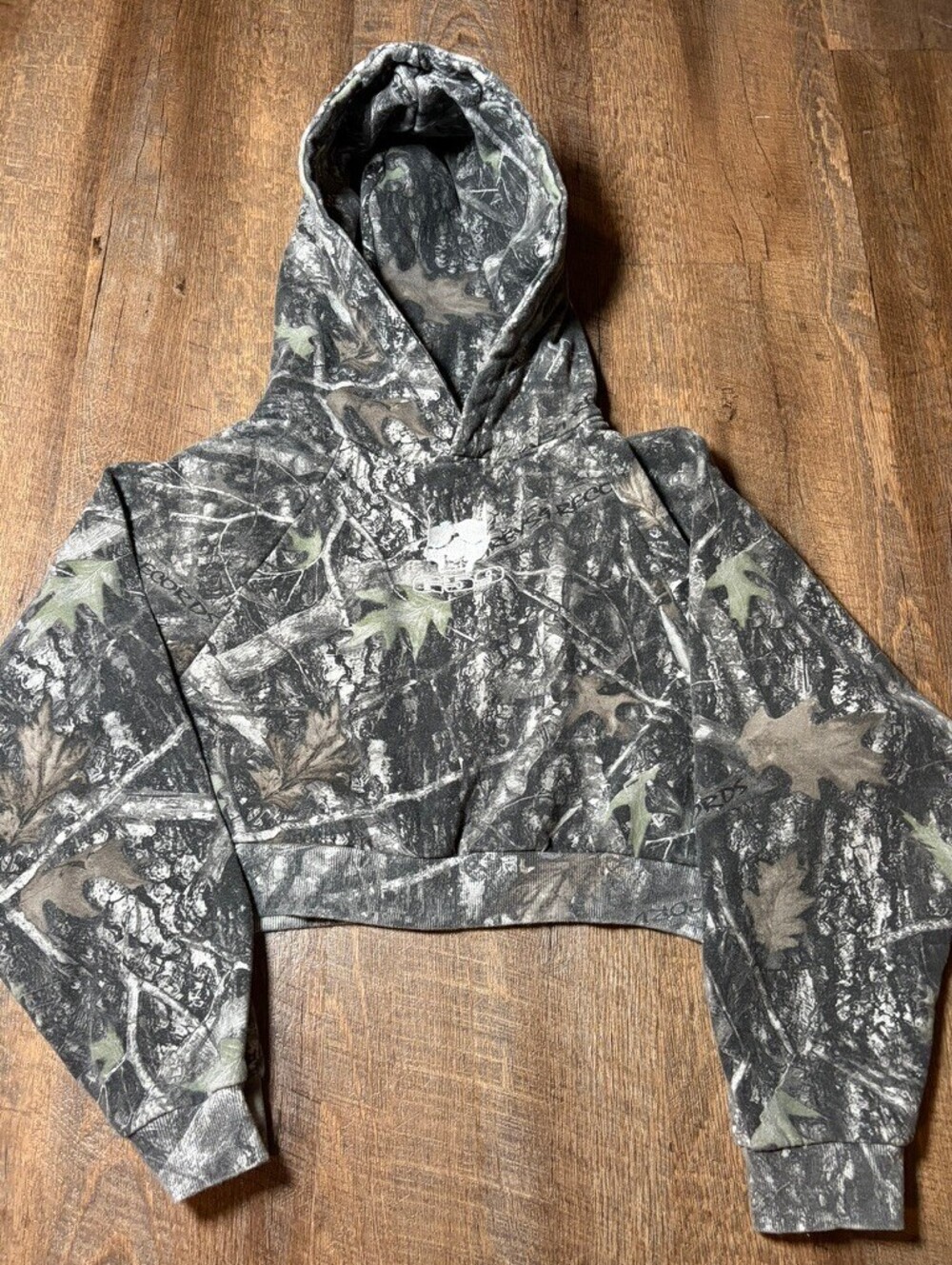 G59 Cropped Hoodie Camo Medium